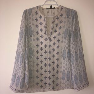 BCBG Long Sleeve Top V-Neck